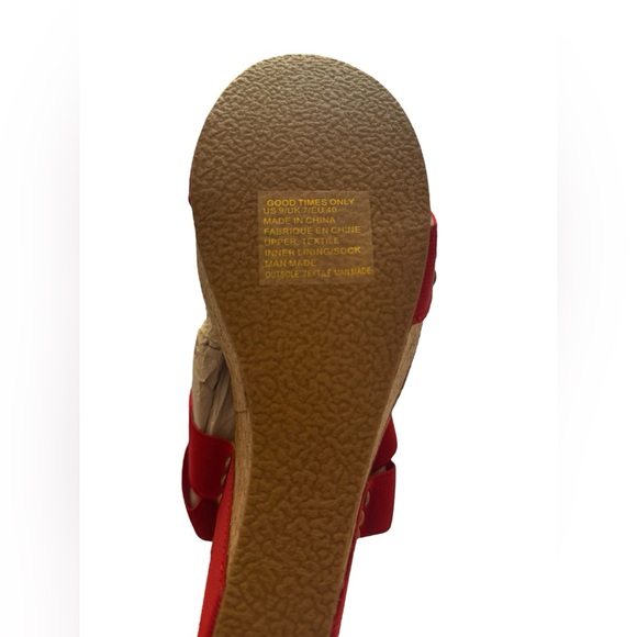 Good Times Only Strap Wedge Sz 9 - Picture 15 of 15